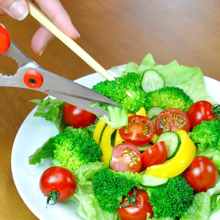 Hasegawa Knives - Red TH-175 Kitchen Table Scissors-Kiichin - The #1 Place for Japanese Goods in Your Hand!