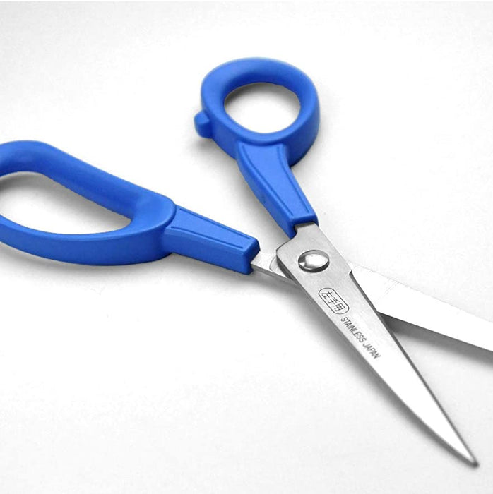 Hasegawa Knives Blue Left-Handed Office Scissors 17cm Total 6.5cm Blade Length-Kiichin - The #1 Place for Japanese Goods in Your Hand!