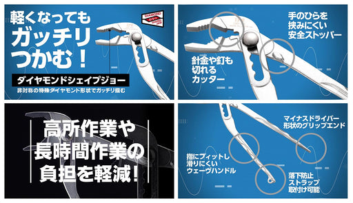 Igarashi Plyer Lightweight Plastic Water D 190mm LWD-190 Tsubame Sanjo Made in Japan-Kiichin - The #1 Place for Japanese Goods in Your Hand!