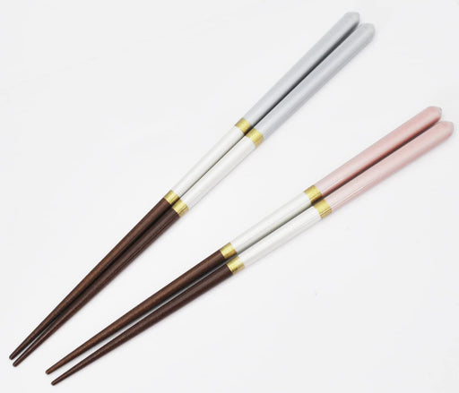 Ishida Dishwasher Safe Chopsticks Set with Box and Rest Champagne Pair 23/21Cm-Kiichin - The #1 Place for Japanese Goods in Your Hand!