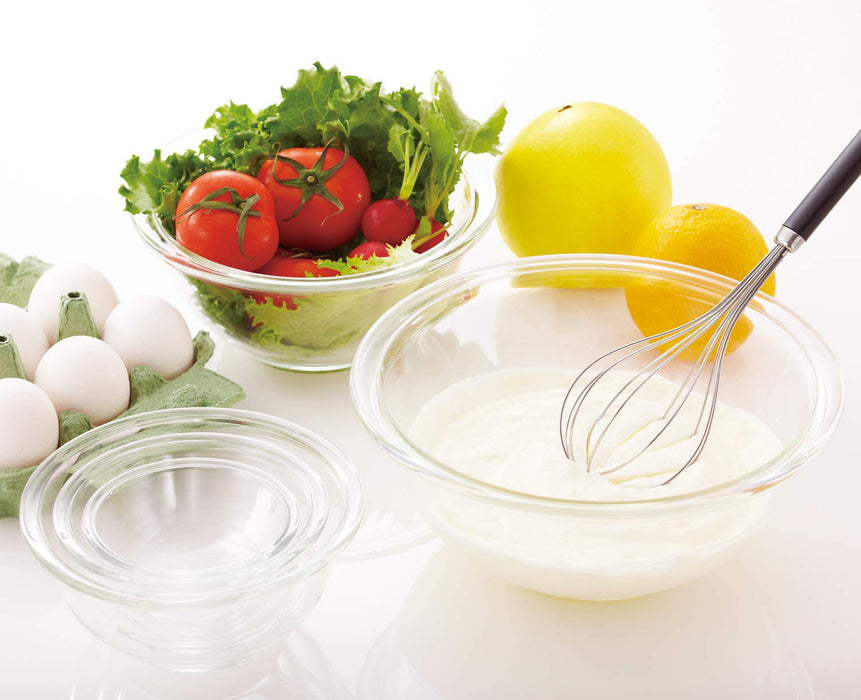 Iwaki 2.5L Round Heat-Resistant Glass Bowl 25cm Diameter