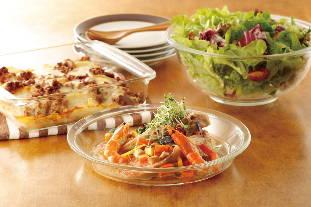 Iwaki Heat-Resistant Glass Cake Pan Baking Square 25.5x21x6 cm