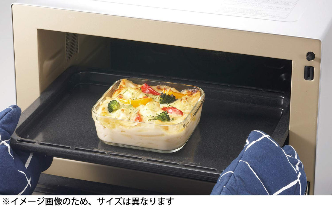 Iwaki Medium Pink Rectangular Glass Storage Container 500Ml Microwave Safe