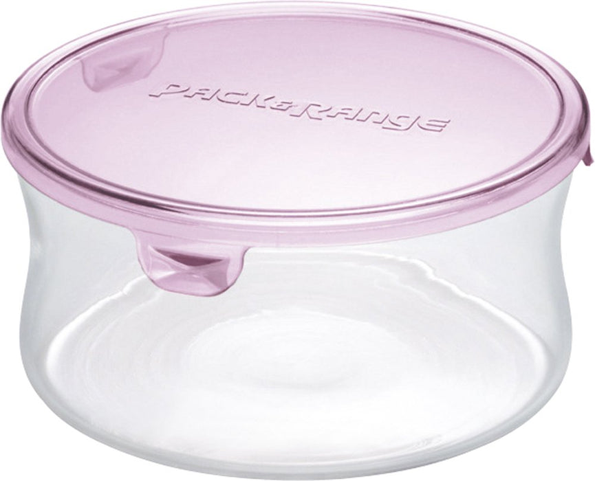 Iwaki Pack and Range Pink Glass Container 1.3L Model KT7403P