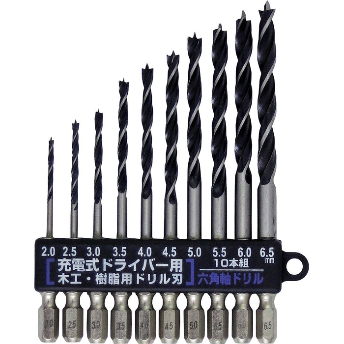 Konyo Sun Up Hexagonal Shaft Set for Woodworking and Resin 10Pc M3-Kiichin - The #1 Place for Japanese Goods in Your Hand!