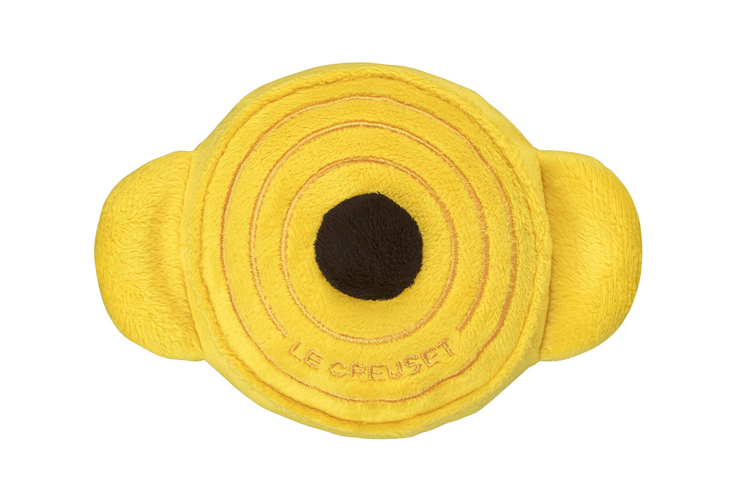 Le Creuset Yellow Plush Pet Toy with Sound - Official Japanese Product-Kiichin - The #1 Place for Japanese Goods in Your Hand!