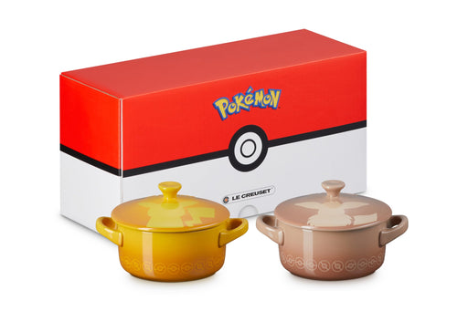 Le Creuset Pokemon Mini Cocotte Set 2pc Pikachu and Eevee Official Japan-Kiichin - The #1 Place for Japanese Goods in Your Hand!