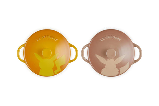 Le Creuset Pokemon Mini Cocotte Set 2pc Pikachu and Eevee Official Japan-Kiichin - The #1 Place for Japanese Goods in Your Hand!