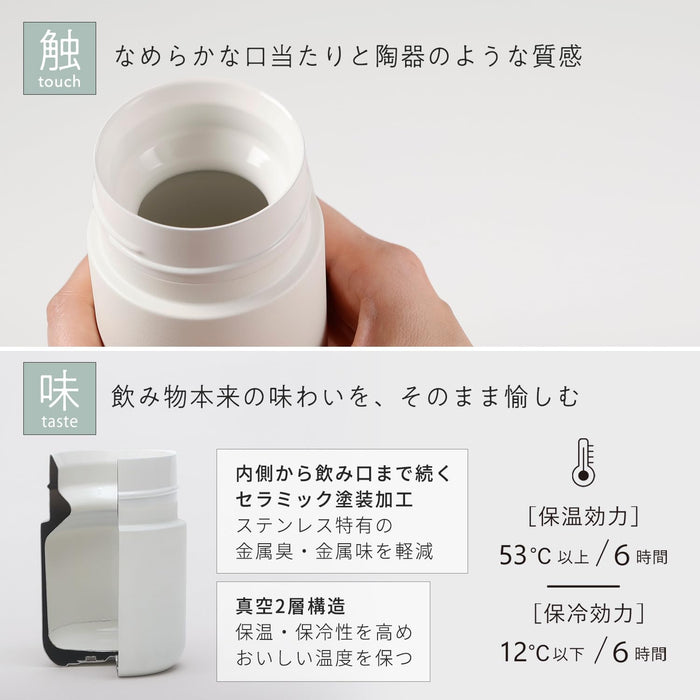 Marna Petal Pink Birds Words Everywhere Mug 200ml Double-Walled Stainless Steel-Kiichin - The #1 Place for Japanese Goods in Your Hand!