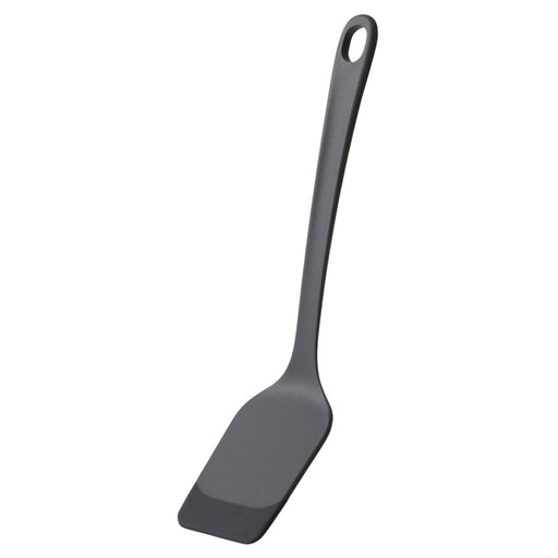 Marna Easy-To-Insert Heat-Resistant Silicone Turner Spatula Dark Gray-Kiichin - The #1 Place for Japanese Goods in Your Hand!
