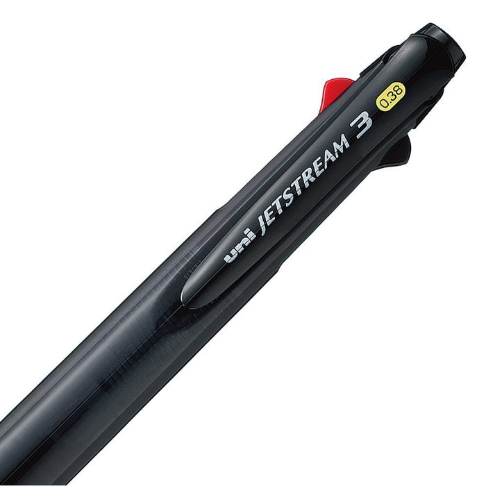 Mitsubishi Pencil Jet Stream 3 Color Ballpoint Pen 0.38 Transparent Black Easy to Write-Kiichin - The #1 Place for Japanese Goods in Your Hand!