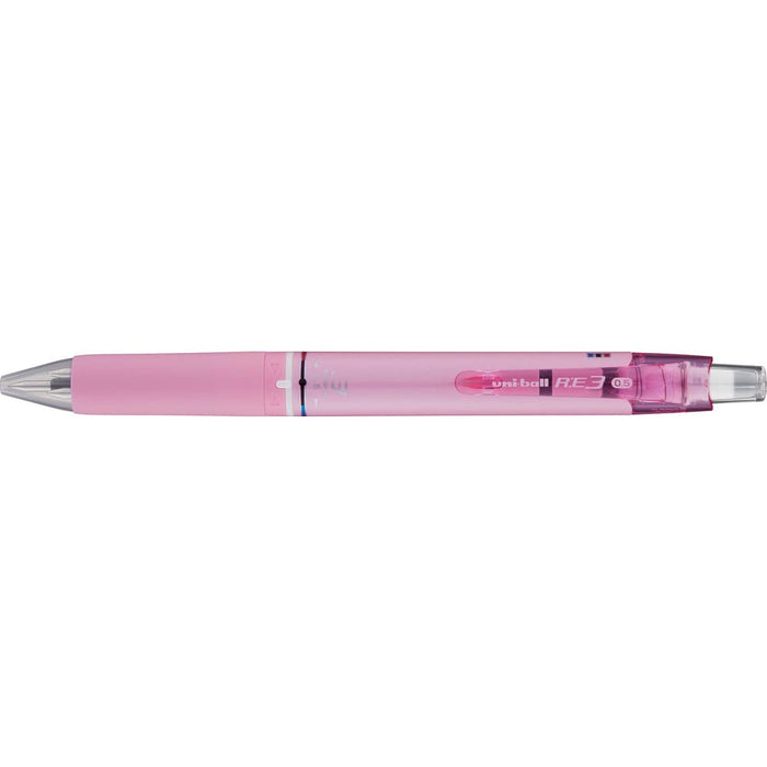 Mitsubishi Pencil Uniball Re3 Erasable 3 Color Ballpoint Pen 0.5mm Light Pink-Kiichin - The #1 Place for Japanese Goods in Your Hand!