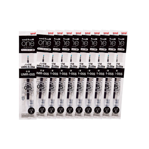 Mitsubishi Pencil Uniball One 0.5 Gel Ballpoint Pen Refill Black Pack of 10-Kiichin - The #1 Place for Japanese Goods in Your Hand!