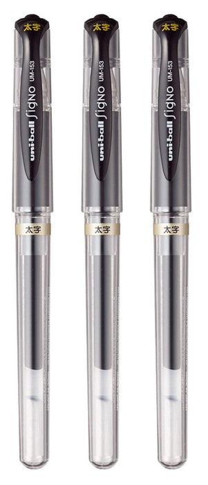 Mitsubishi Pencil Uniball Signo Bold Black Gel Ink Pen 1.0mm Pack of 10-Kiichin - The #1 Place for Japanese Goods in Your Hand!