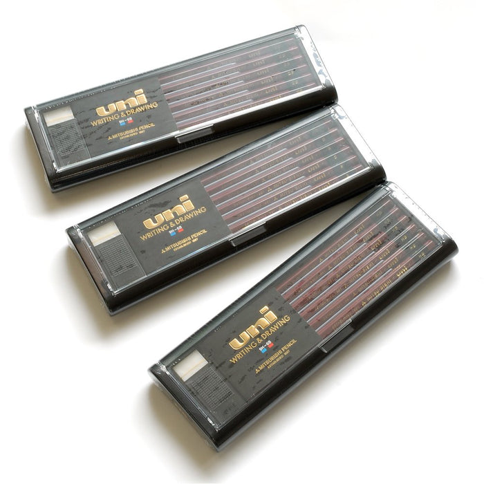 Mitsubishi Pencil - Uni 8H Long-Lasting High Quality Writing Pack of 12-Kiichin - The #1 Place for Japanese Goods in Your Hand!