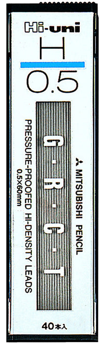 Mitsubishi Pencil Uni 0.5 H High Quality Sharp Lead Pack of 10 Pieces-Kiichin - The #1 Place for Japanese Goods in Your Hand!