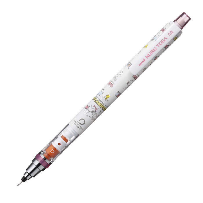 Mitsubishi Pencil Uni Kurtoga Standard Model White 0.5mm - Snoopy Mechanical Pencil-Kiichin - The #1 Place for Japanese Goods in Your Hand!