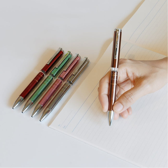 Mitsubishi Pencil Style Fit 3-Color Holder Meister Gun Metallic Rotating Pencil-Kiichin - The #1 Place for Japanese Goods in Your Hand!
