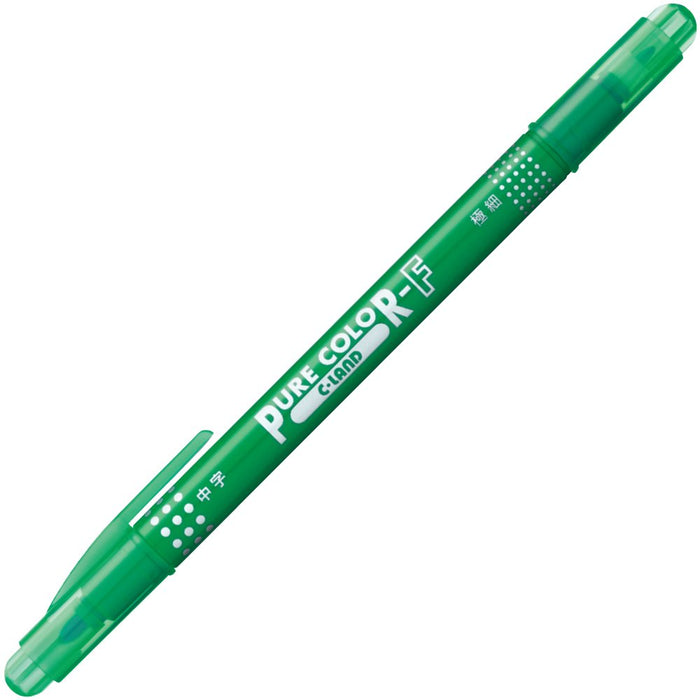 Mitsubishi Pencil Pure Color F Green Water-Based Pen Pack of 10-Kiichin - The #1 Place for Japanese Goods in Your Hand!
