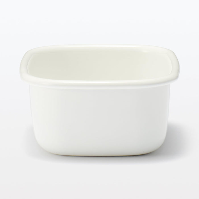 Muji Small Enamel Storage Container Mdp11A3S with Lid Options