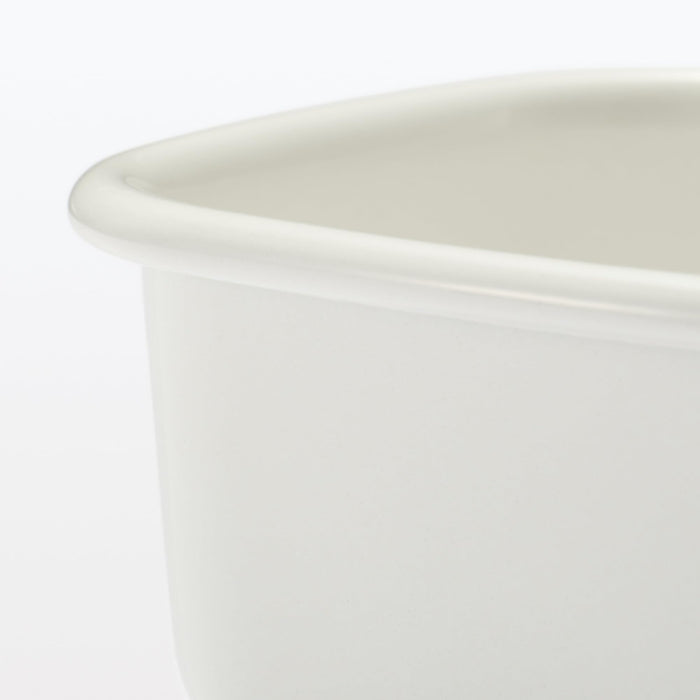 Muji Small Enamel Storage Container Mdp11A3S with Lid Options