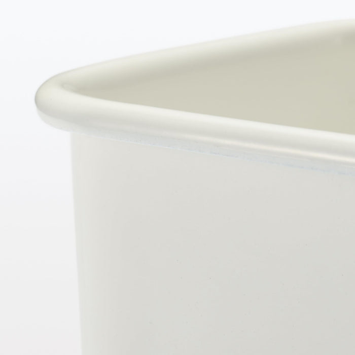 Muji Enamel Storage Container Deep Medium Mdp15A3S with Lid Options