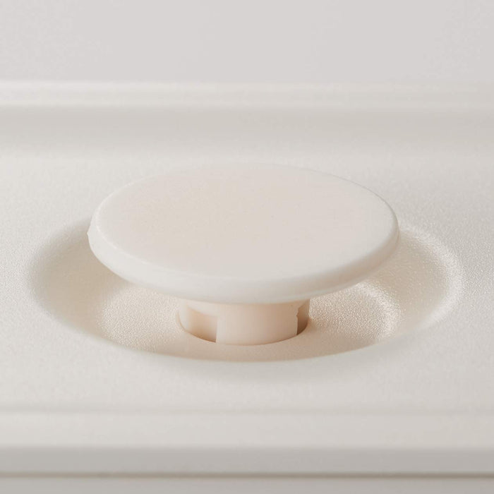 Muji Polypropylene White Lunch Box with Valve 175ml Storage Container