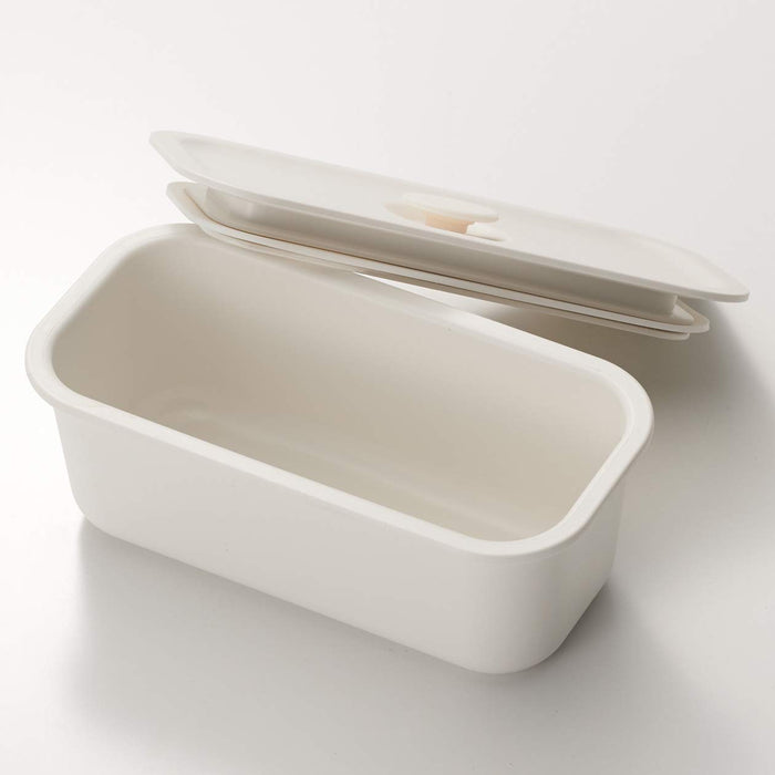 Muji Polypropylene White Lunch Box with Valve 175ml Storage Container