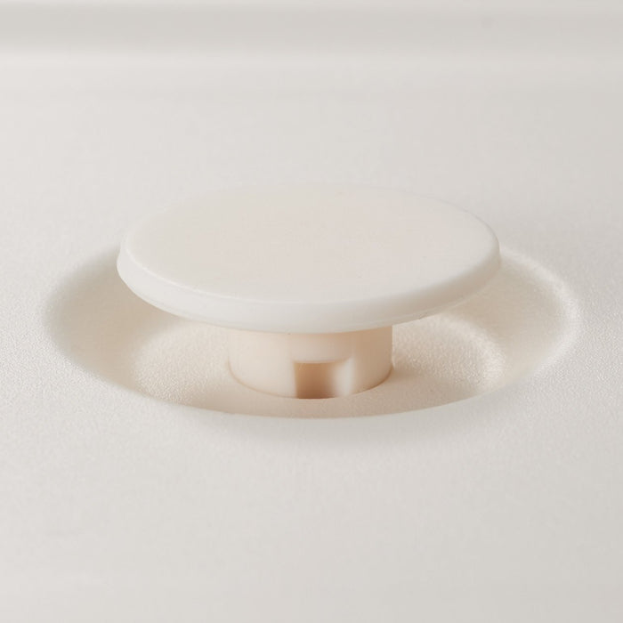 Muji White Polypropylene Lunch Box 325ml with Valve Rectangular Storage Container