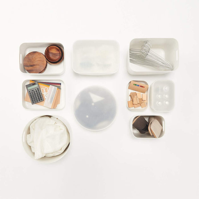 Muji Soft Polyethylene Storage Case Half Large 18x25.5x24cm Durable Design