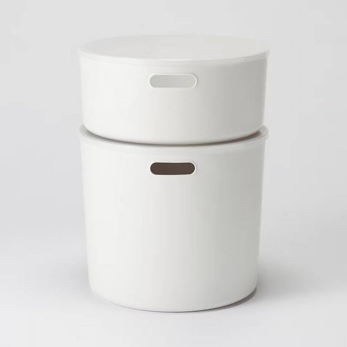 Muji Round Deep Case 36x32cm Soft Polyethylene Storage Organizer