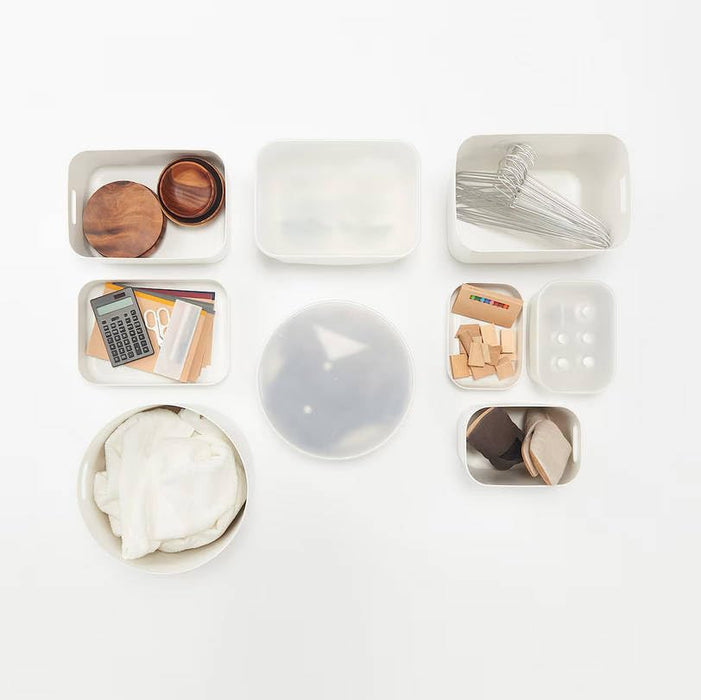 Muji Round Deep Case 36x32cm Soft Polyethylene Storage Organizer