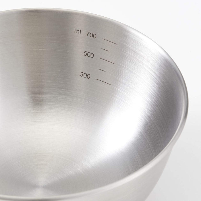 Muji Stainless Steel Bowl Silver 16cm Diameter 6.5cm Height Mcc14A9S