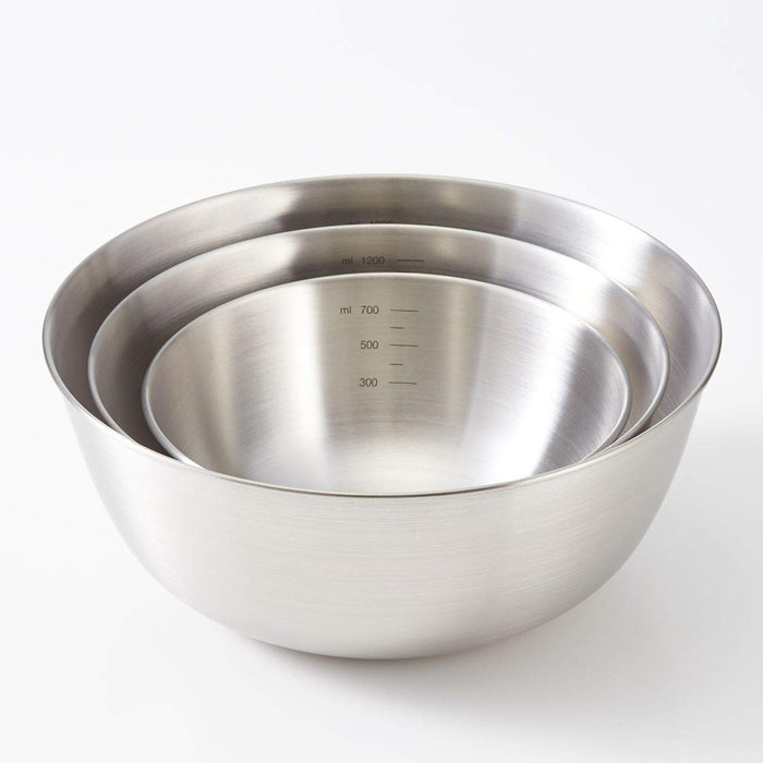Muji Stainless Steel Bowl Silver 16cm Diameter 6.5cm Height Mcc14A9S