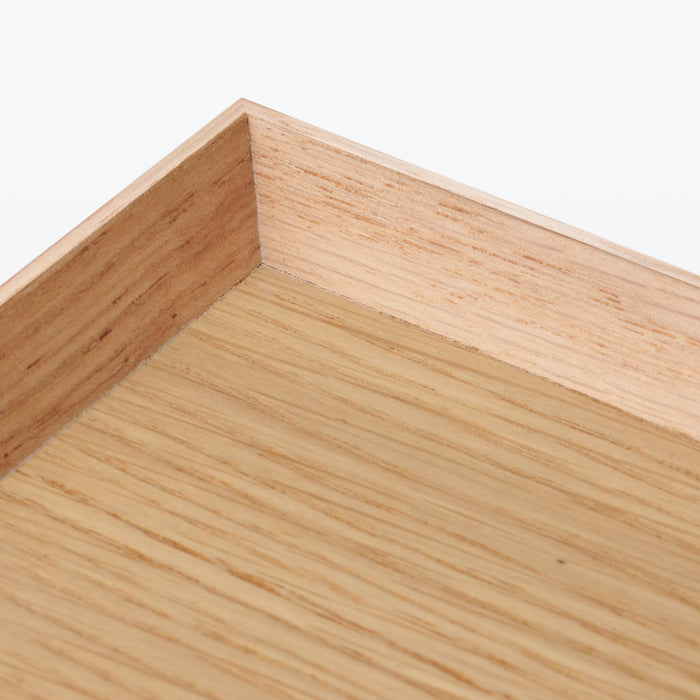 Muji Wooden Square Tray Natural 35x26x2cm Mdc80A2S Eco-friendly Wood