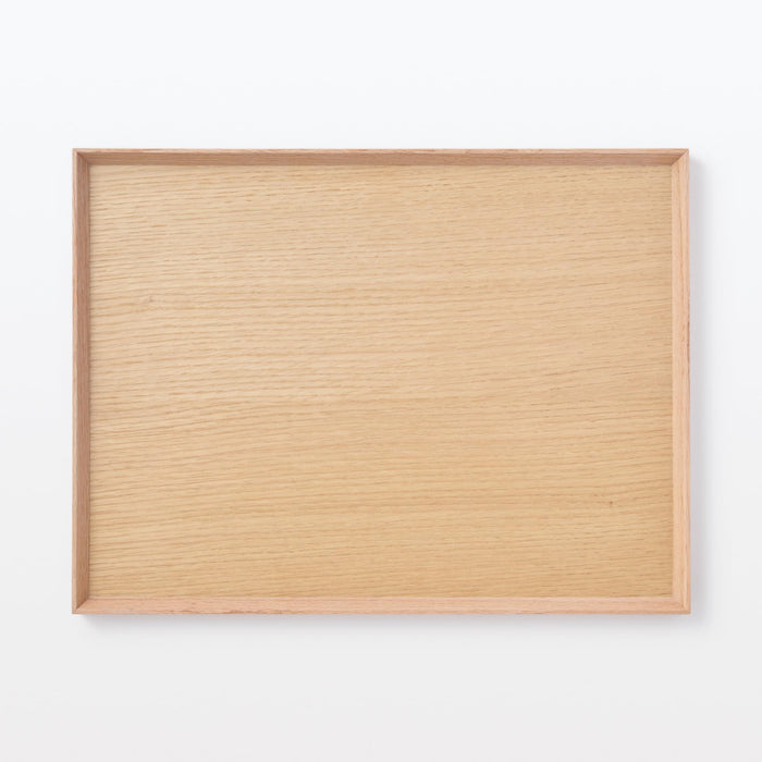 Muji Wooden Square Tray Natural 40.5x30.5x2cm Durable and Stylish