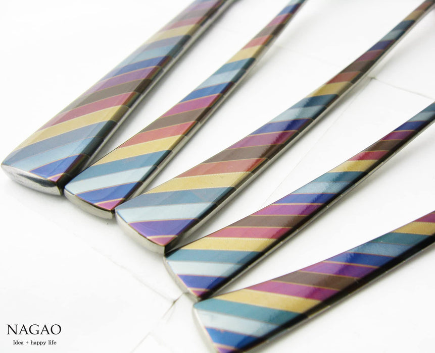Nagao Niji Ice Spoon 12.7cm Stainless Steel Multi-Colored Japanese Made-Kiichin - The #1 Place for Japanese Goods in Your Hand!
