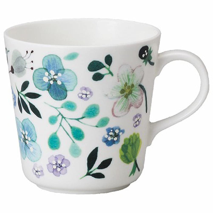 Narumi Floral Clover Garden Mug 340Cc Green Microwave Dishwasher Safe