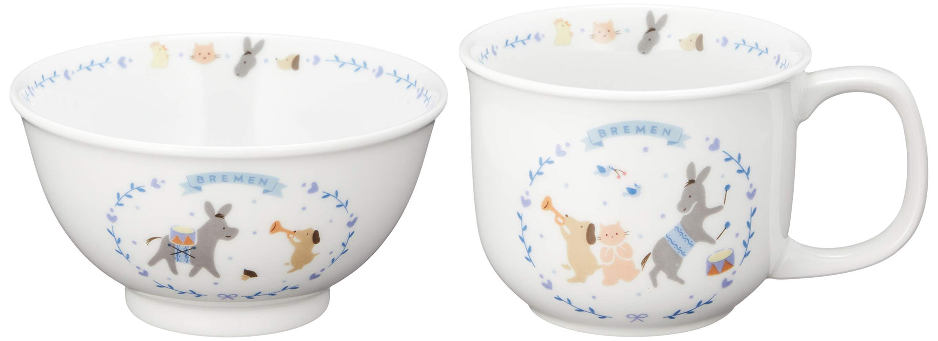 Narumi Bremen Blue 4-Piece Children's Dinnerware Set - Baby Safe & Durable