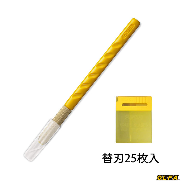 Olfa Art Knife 10Bs Yellow Resin - Premium Cutting Solution-Kiichin - The #1 Place for Japanese Goods in Your Hand!