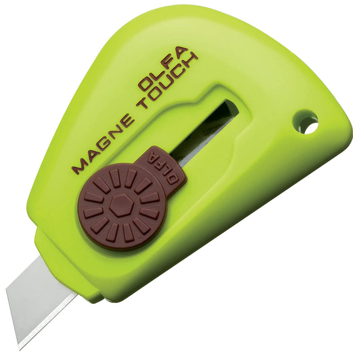 Olfa Magnetouch 2-Piece Set in White and Lime Green - 95B2 Model by Olfa-Kiichin - The #1 Place for Japanese Goods in Your Hand!