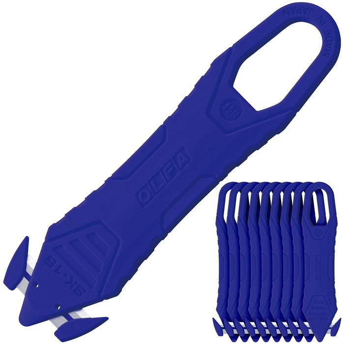Olfa Blue Kaicorn Unpacking Cutter - 10 Piece Stainless Steel Single Use 238Bbl-10P-Kiichin - The #1 Place for Japanese Goods in Your Hand!