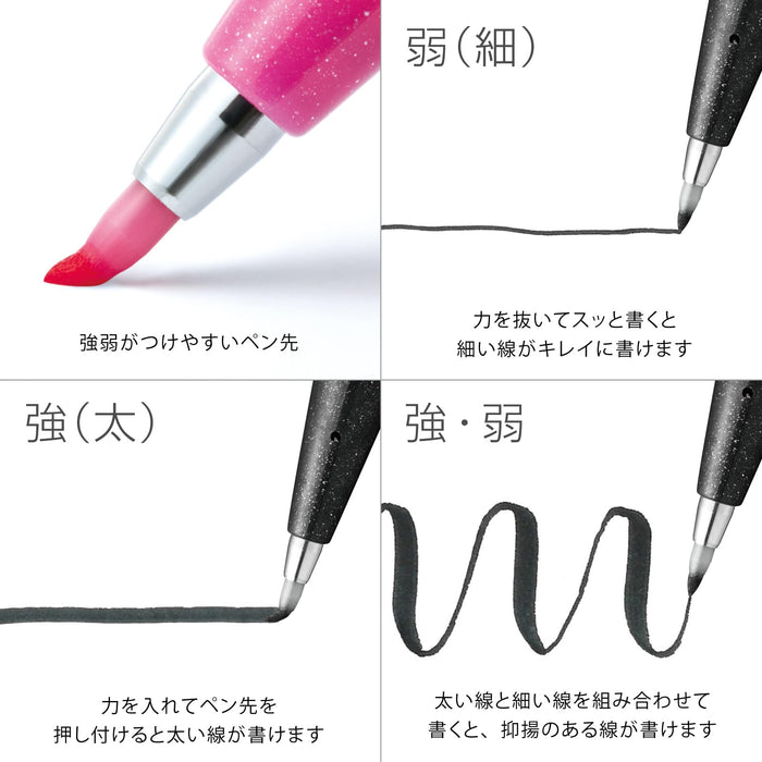 Pentel Brush Touch 30-Color Felt Pen Set SES15C-30STH-Kiichin - The #1 Place for Japanese Goods in Your Hand!