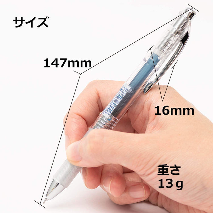 Pentel Energel Infree 0.4 Blue Black Gel Ink Ballpoint Pen 10 Pieces Pack-Kiichin - The #1 Place for Japanese Goods in Your Hand!
