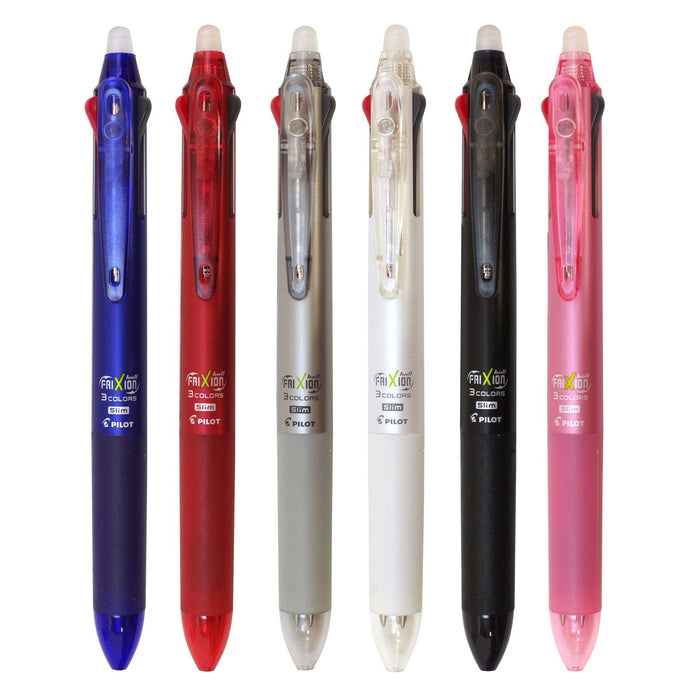 Pilot Frixion Ball 3 Slim Pearl White 0.5mm 3-Color Ballpoint Pen-Kiichin - The #1 Place for Japanese Goods in Your Hand!