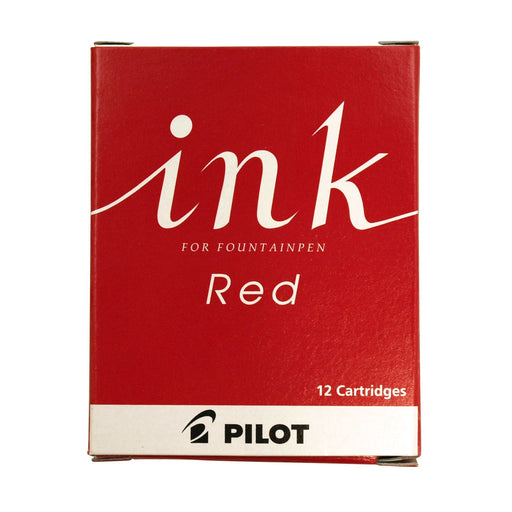 Pilot Fountain Pen Red Ink Cartridge 12 Pieces - Pilot IRF12SR-Kiichin - The #1 Place for Japanese Goods in Your Hand!