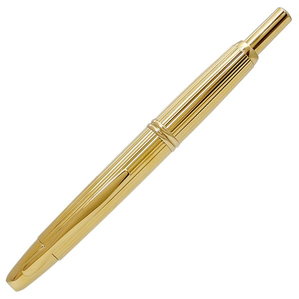 Pilot Itoya Exclusive Capless Fountain Pen Stripe Gold Extra Fine Nib