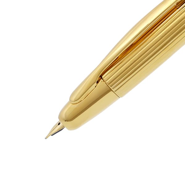 Pilot Itoya Exclusive Capless Fountain Pen Stripe Gold Extra Fine Nib