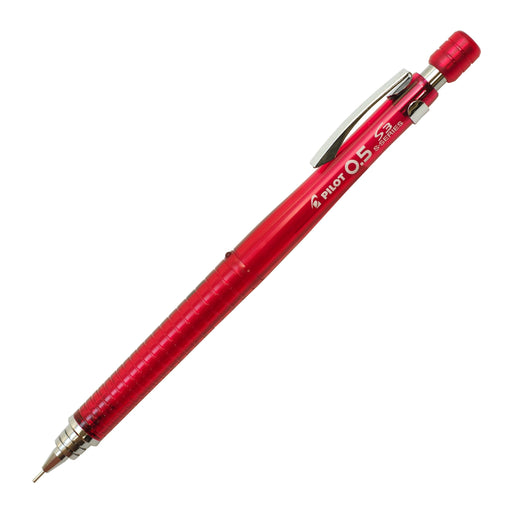 Pilot S3 Mechanical Pencil 0.5mm Transparent Red - HPS-30R-TR5 Model-Kiichin - The #1 Place for Japanese Goods in Your Hand!