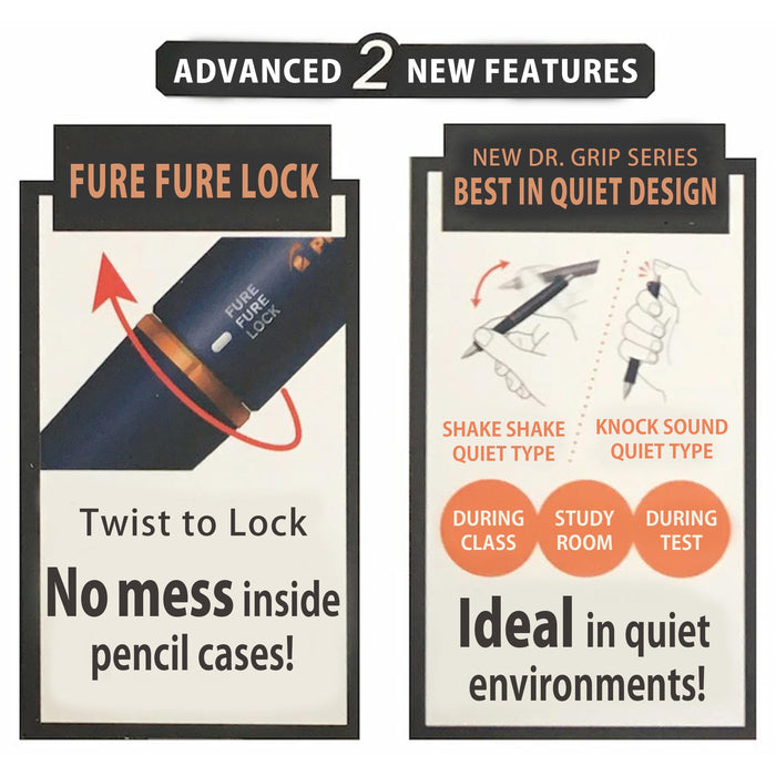 Pilot Doctor Grip Mechanical Pencil 0.5mm Navy - HTDG-90R-NV-Kiichin - The #1 Place for Japanese Goods in Your Hand!